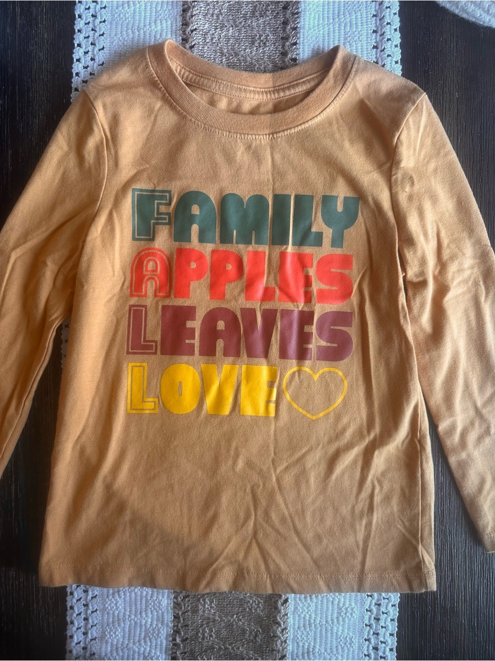 Cat & Jack Fall Themed Long Sleeve Tee Size 5T